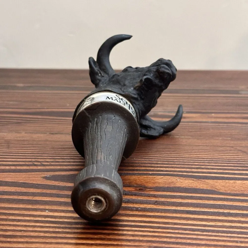 Vintage 1978 Schlitz Malt Liquor Figural Bull Cow Beer Tap Handle Pull Wisconsin